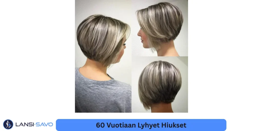 60 vuotiaan lyhyet hiukset