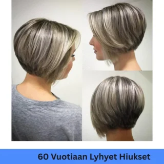 60 vuotiaan lyhyet hiukset