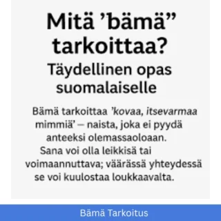 Bämä tarkoitus